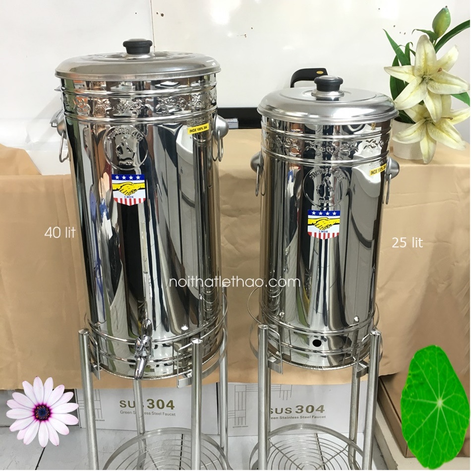 bình lọc nước inox 40 lít