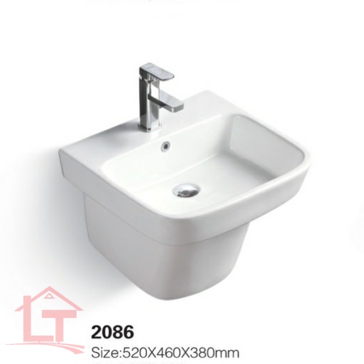 lavabo treo tường liền khối