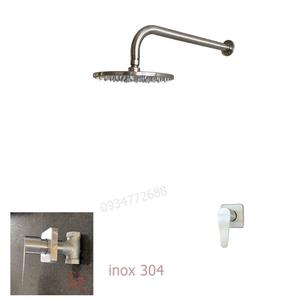 vòi sen âm tường lạnh inox